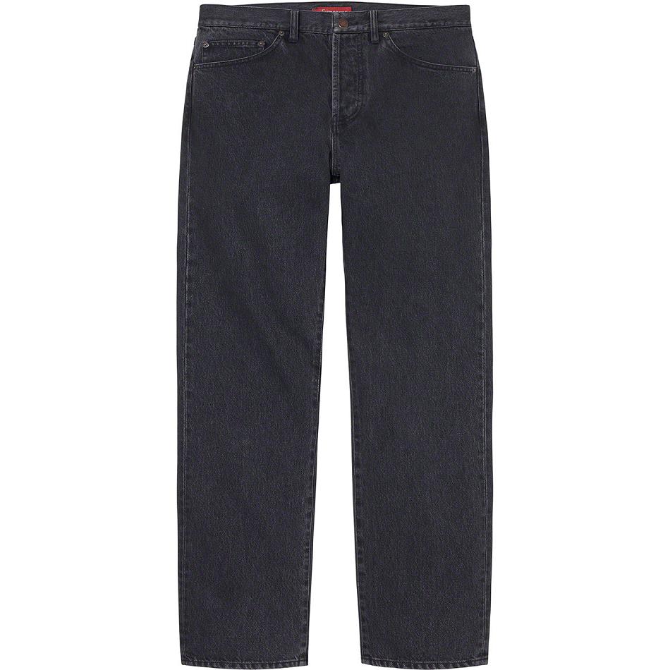 Black Supreme Stone Washed Black Slim Jean Pants | Supreme 195QZ